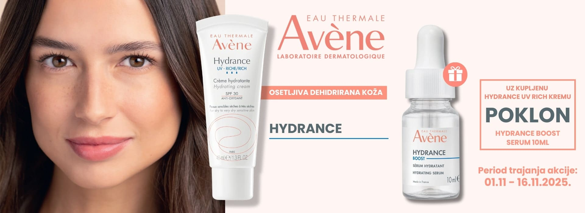 Avene Hydrance UV rich poklon 11/25 brend - Srbotrade
